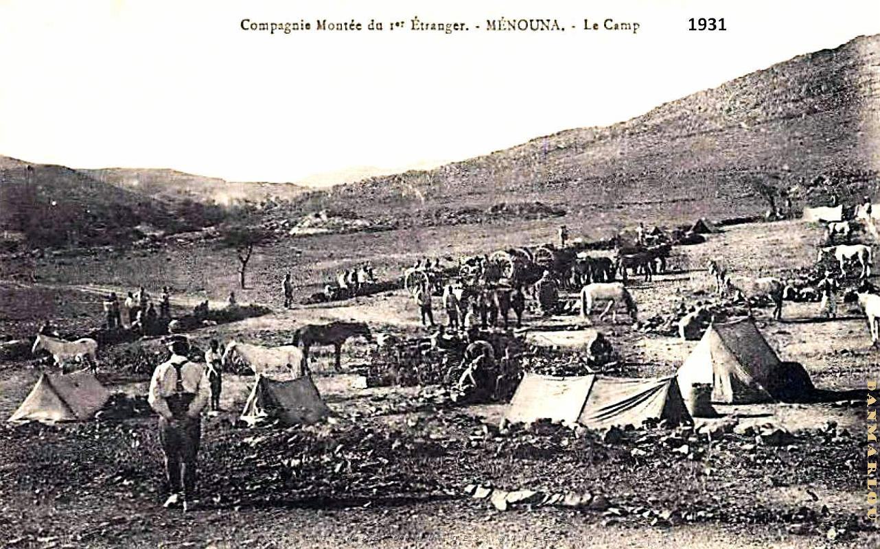 Menouna - Legion - Compagnie Montee du 1er Etranger - 1931.jpg